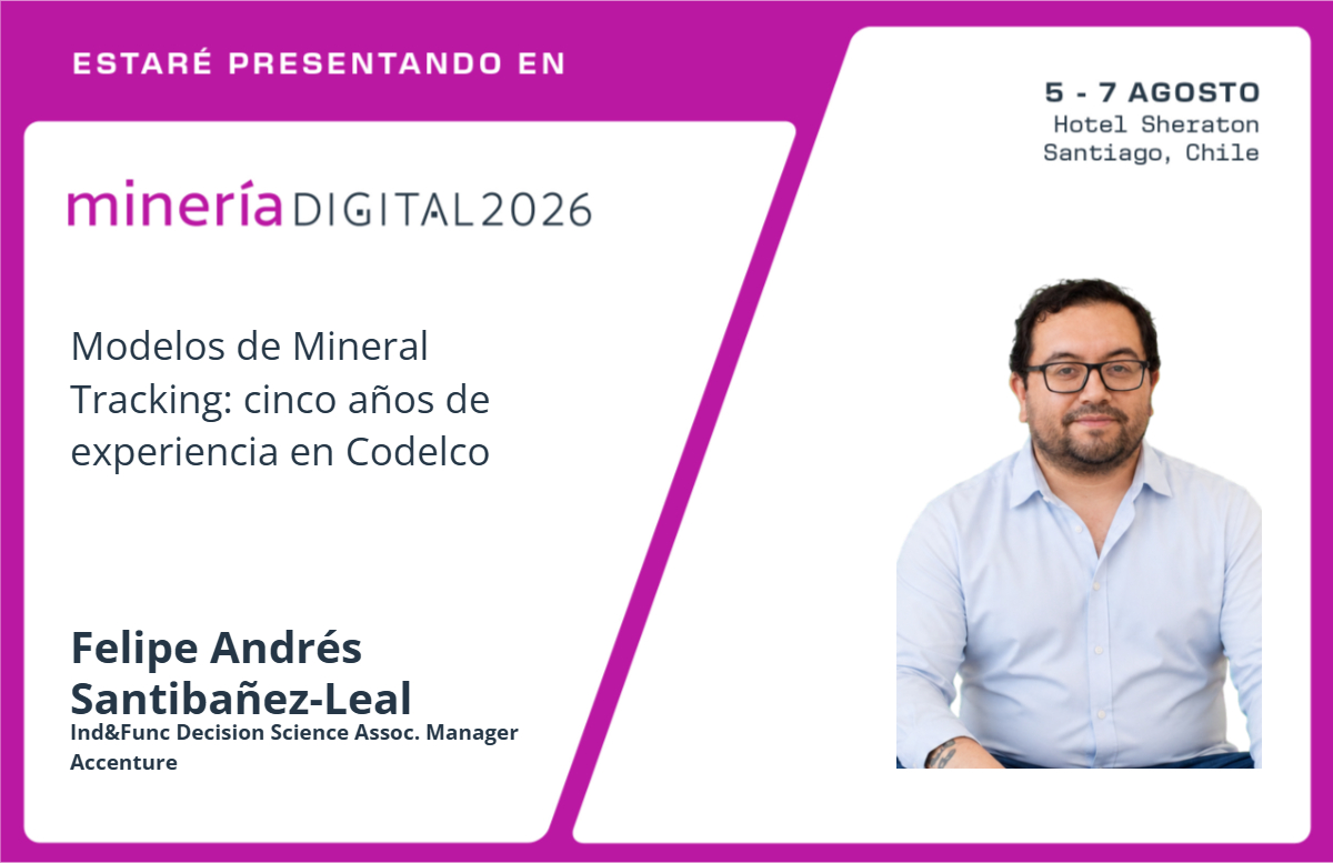 Minería Digital 2026 — Modelos de Mineral Tracking: cinco años de experiencia en Codelco
